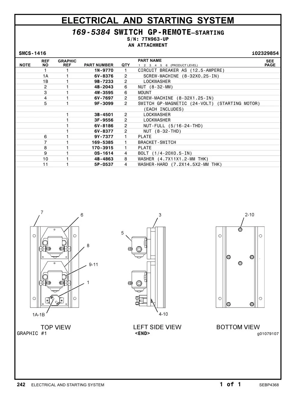 0S-1614 - BOLT (1/4-20X0.5-IN)