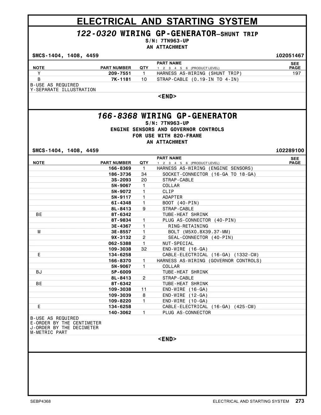 209-7551 - HARNESS AS-WIRING (SHUNT TRIP)