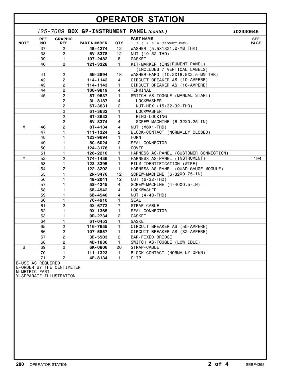 3E-5503 BAR-FIXED BRIDGE CAT parts manual diagram