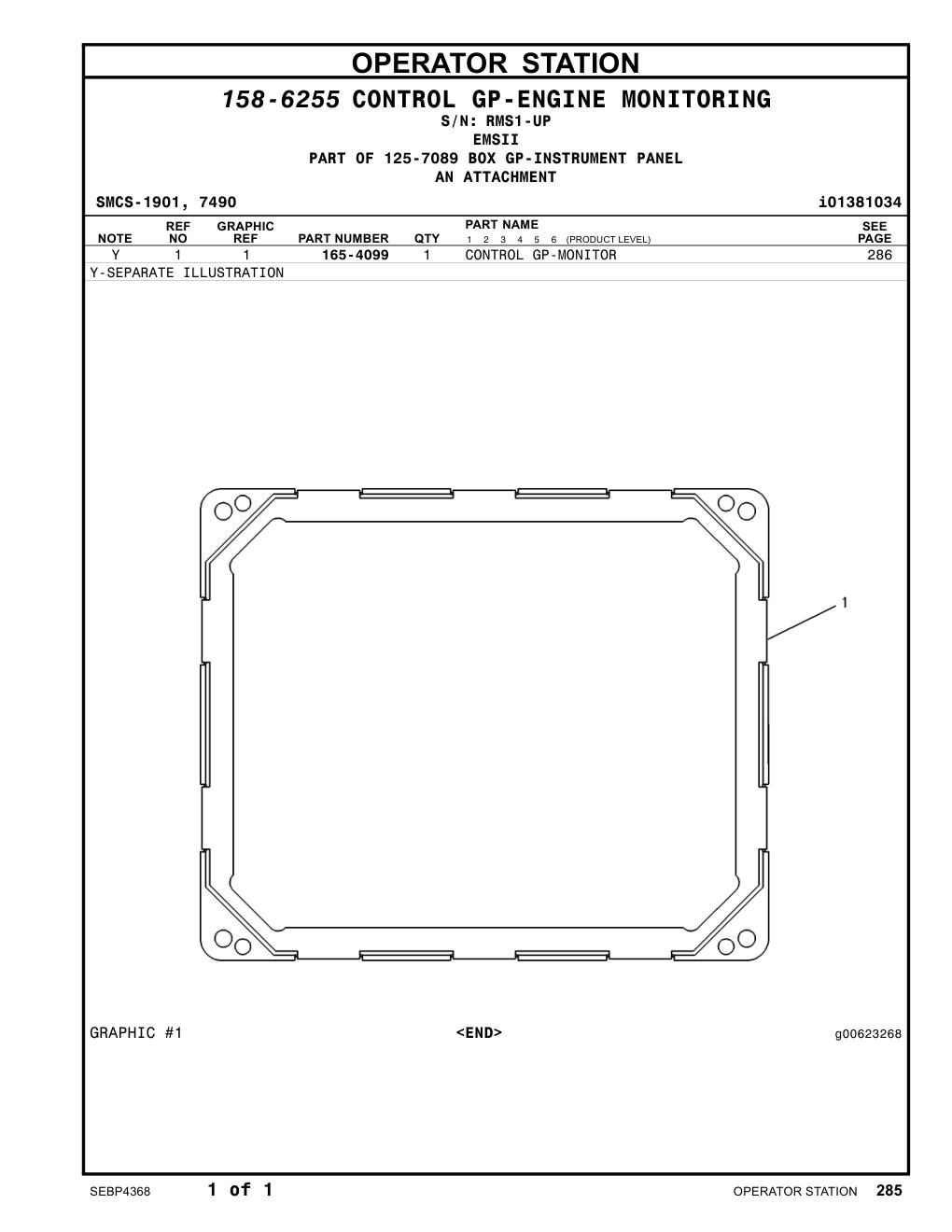 165-4099 - CONTROL GP-MONITOR