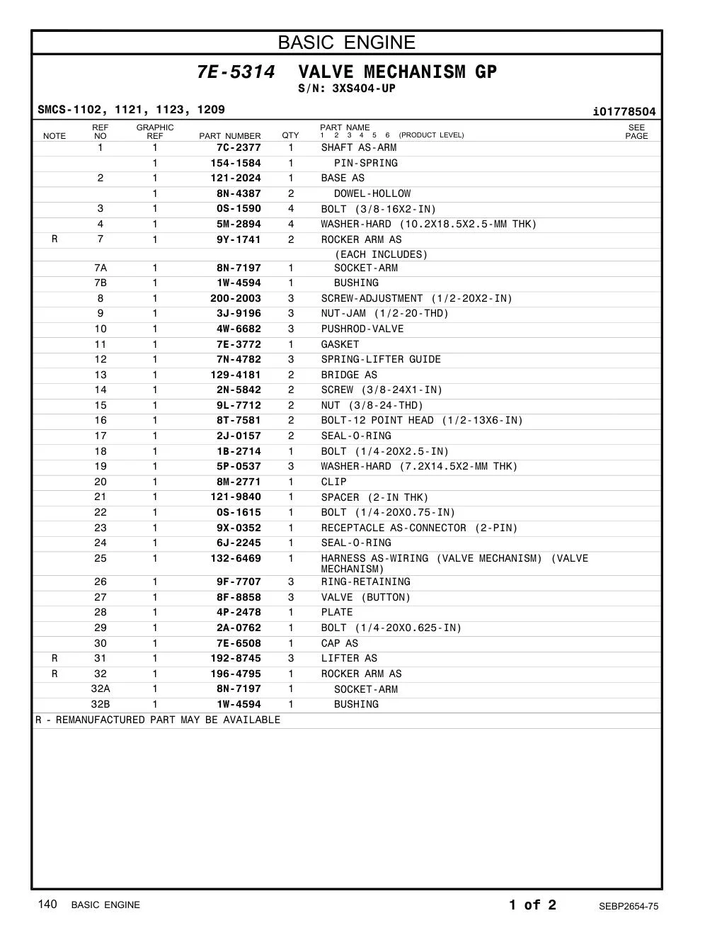196-4795 - ROCKER ARM AS