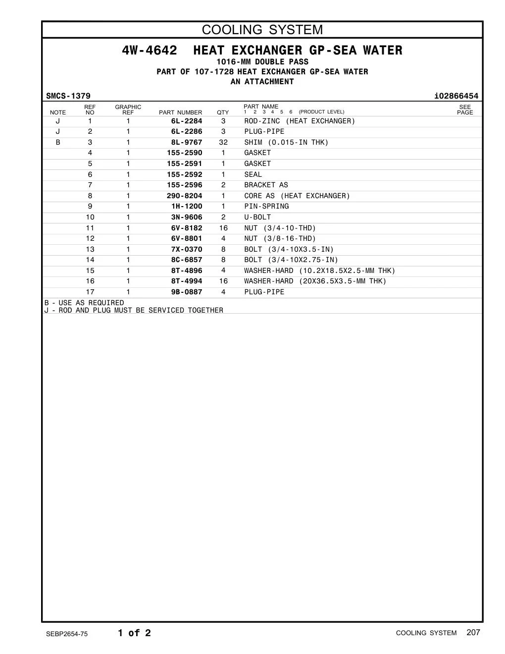 290-8204 - CORE AS (HEAT EXCHANGER)