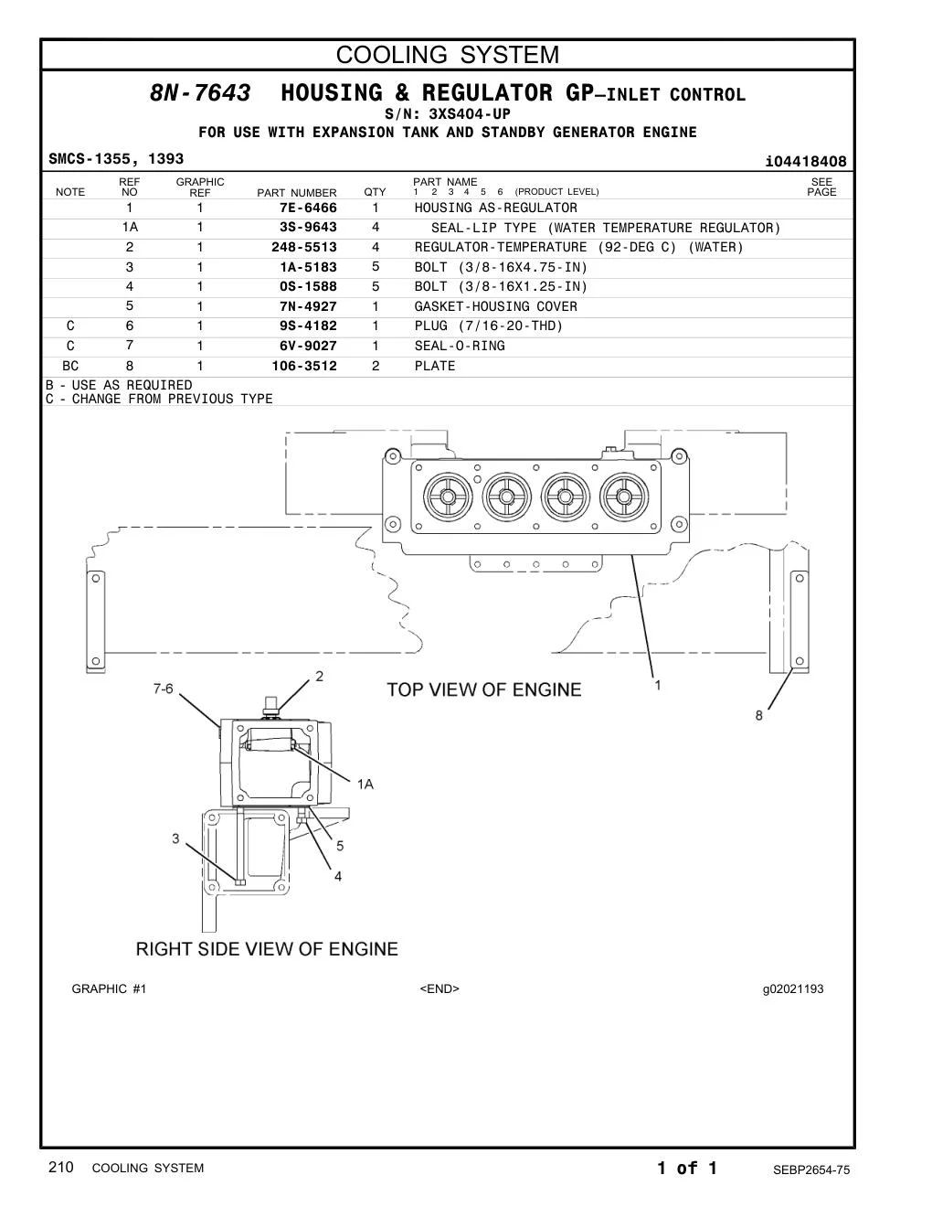 3S-9643 - SEAL-LIP TYPE (WATER TEMPERATURE REGULATOR)