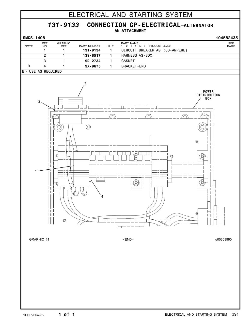 139-8517 HARNESS AS-BOX CAT parts manual diagram