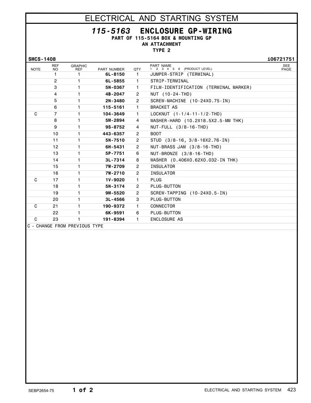 104-3649 - LOCKNUT (1-1/4-11-1/2-THD)