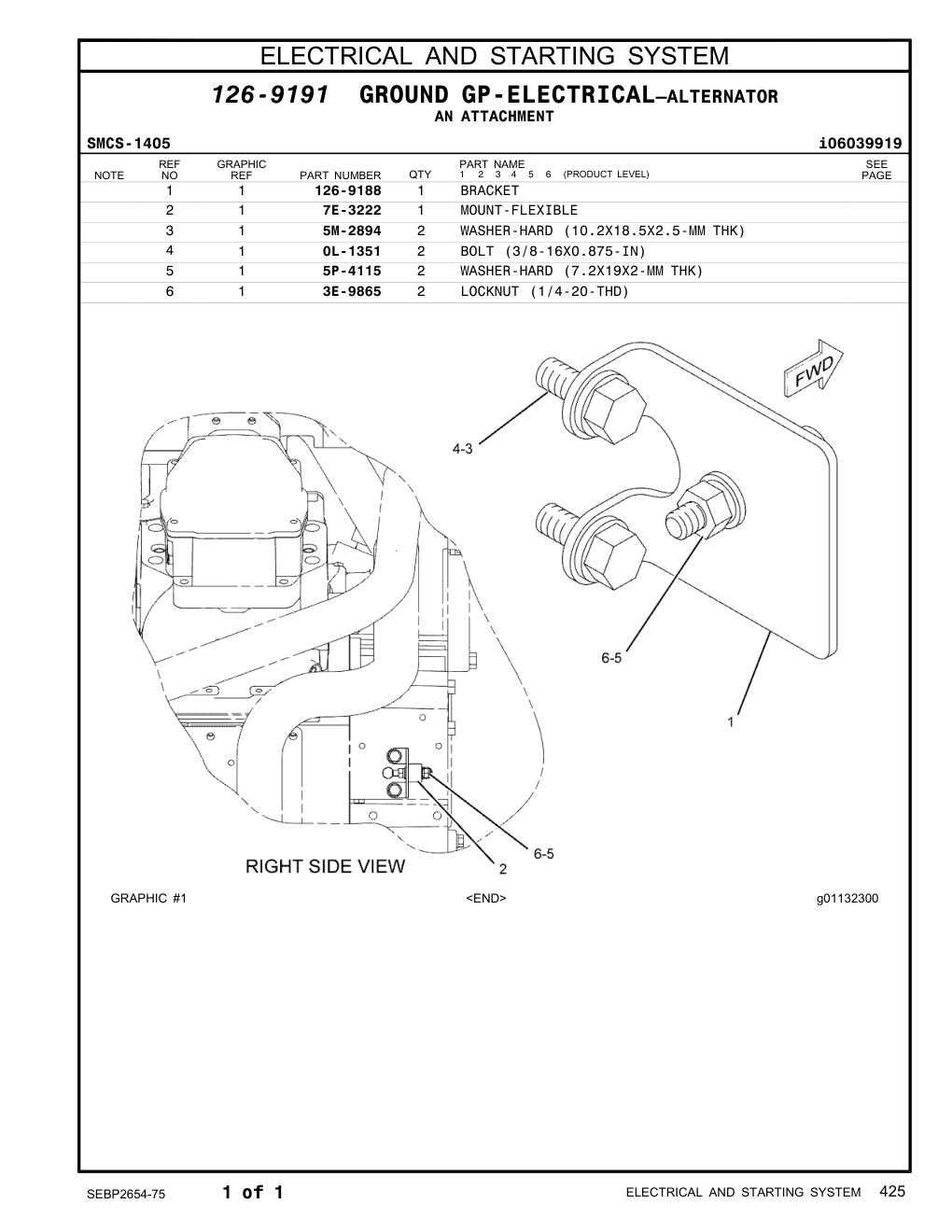 7E-3222 MOUNT-FLEXIBLE CAT parts manual diagram