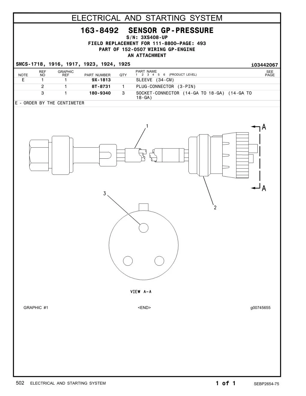 180-9340 - SOCKET-CONNECTOR (14-GA TO 18-GA) (14-GA TO 18-GA)