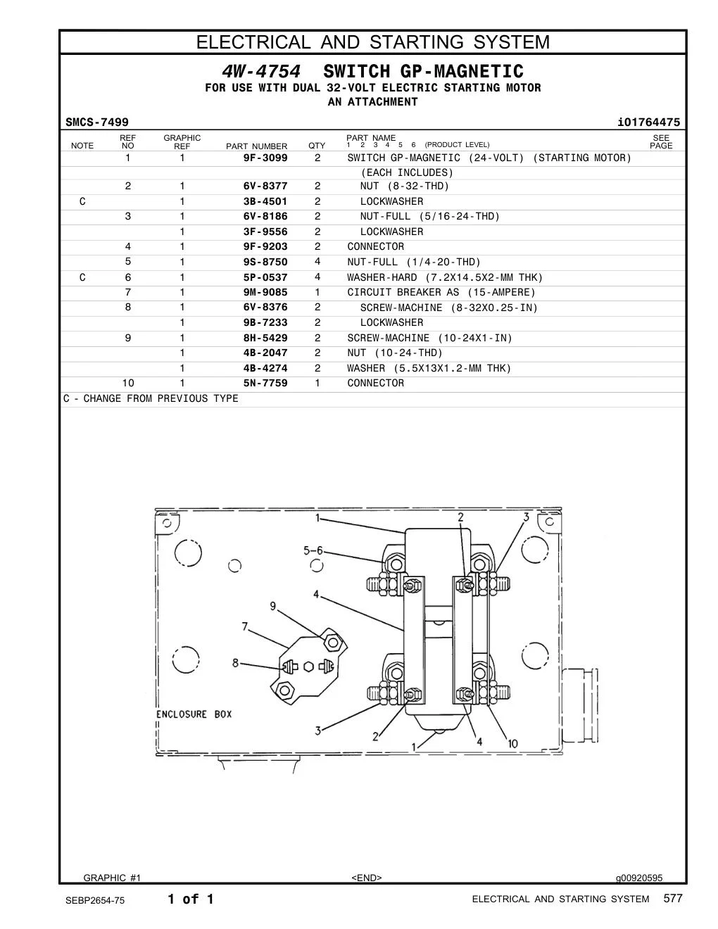 9M-9085 - CIRCUIT BREAKER AS (15-AMPERE)