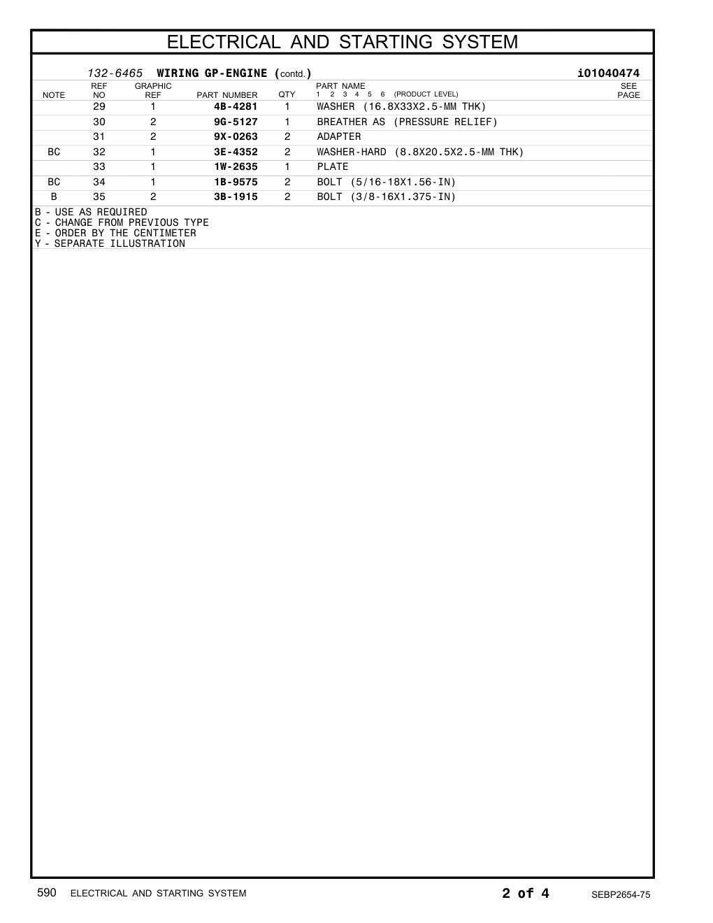 1W-2635 PLATE CAT parts manual diagram