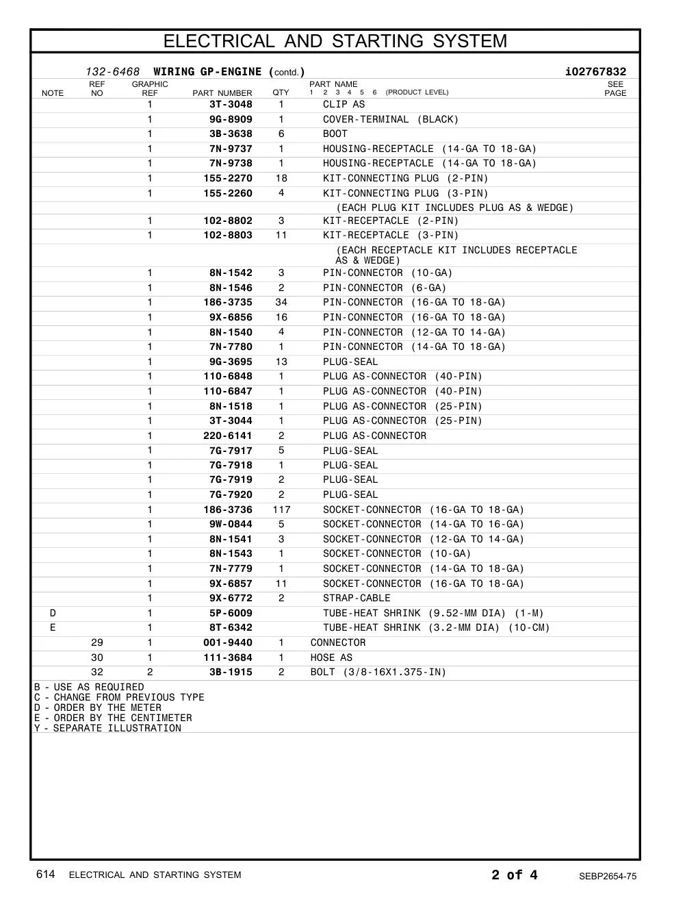 8N-1541 SOCKET-CONNECTOR (12-GA TO 14-GA) CAT parts manual diagram
