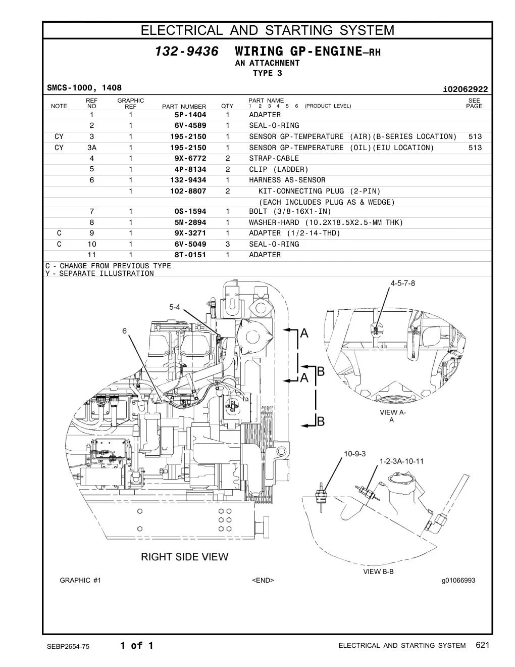 195-2150 - SENSOR GP-TEMPERATURE (AIR)(B-SERIES LOCATION)