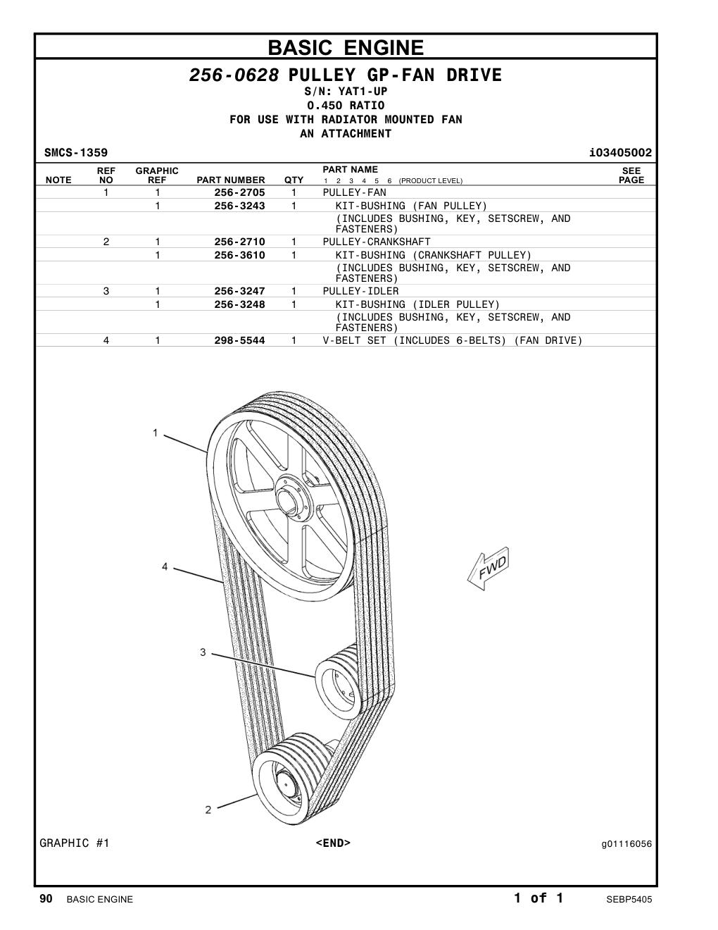 256-2710 - PULLEY-CRANKSHAFT