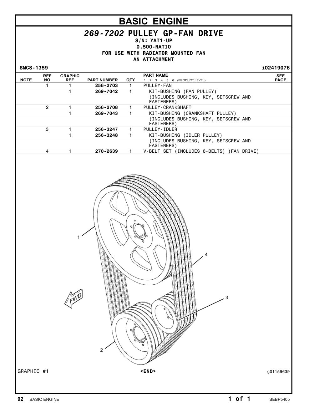 256-2703 - PULLEY-FAN