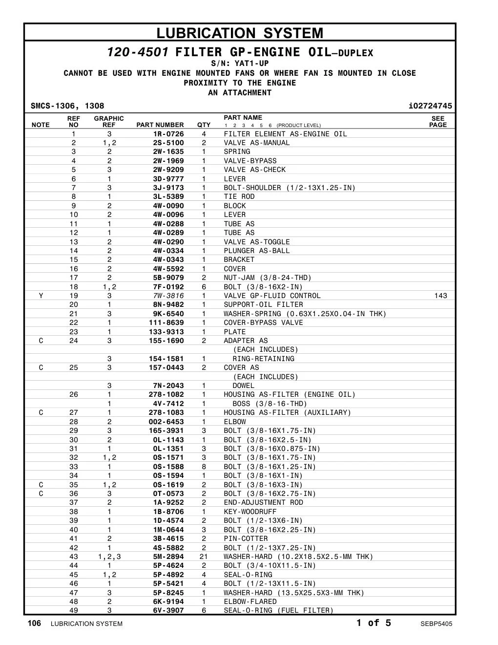 278-1083 - HOUSING AS-FILTER (AUXILIARY)