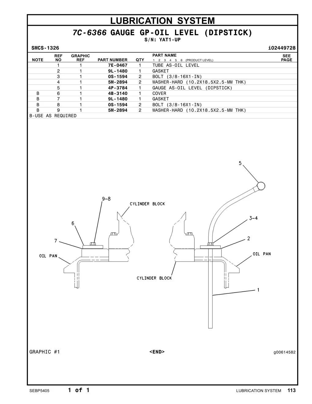 7E-0467 - TUBE AS-OIL LEVEL