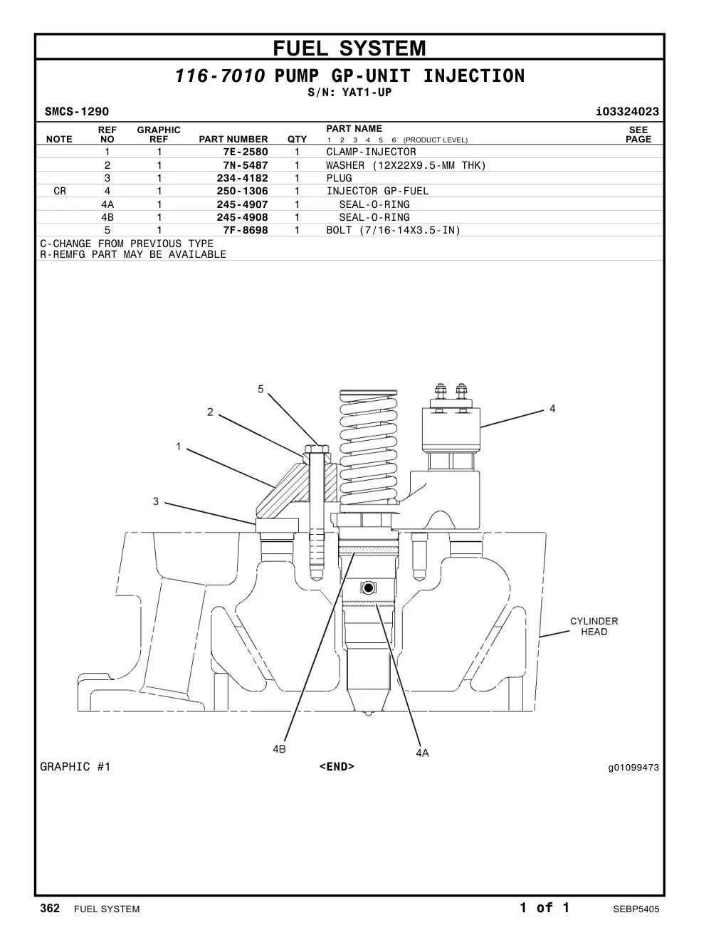 250-1306 - INJECTOR GP-FUEL