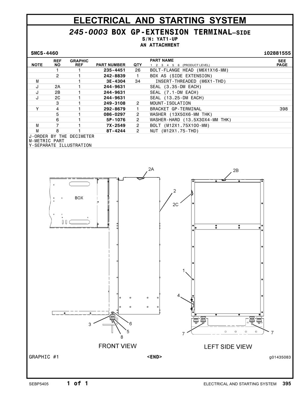 249-3108 MOUNT-ISOLATION · S/N YAT1-UP CAT parts manual diagram