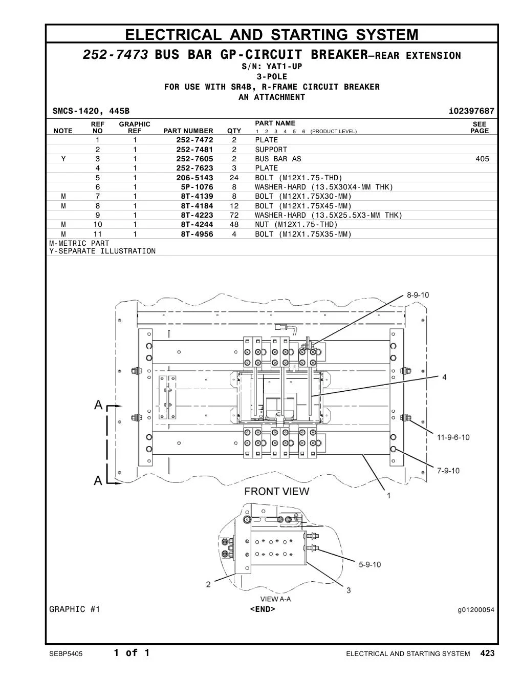 8T-4184 - BOLT (M12X1.75X45-MM)