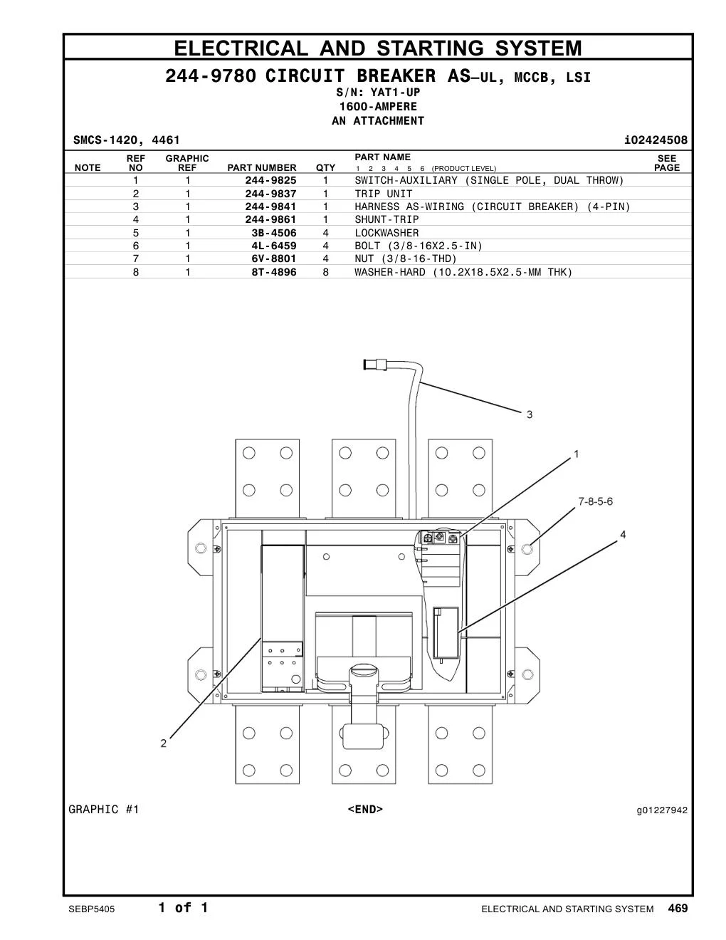 4L-6459 - BOLT (3/8-16X2.5-IN)