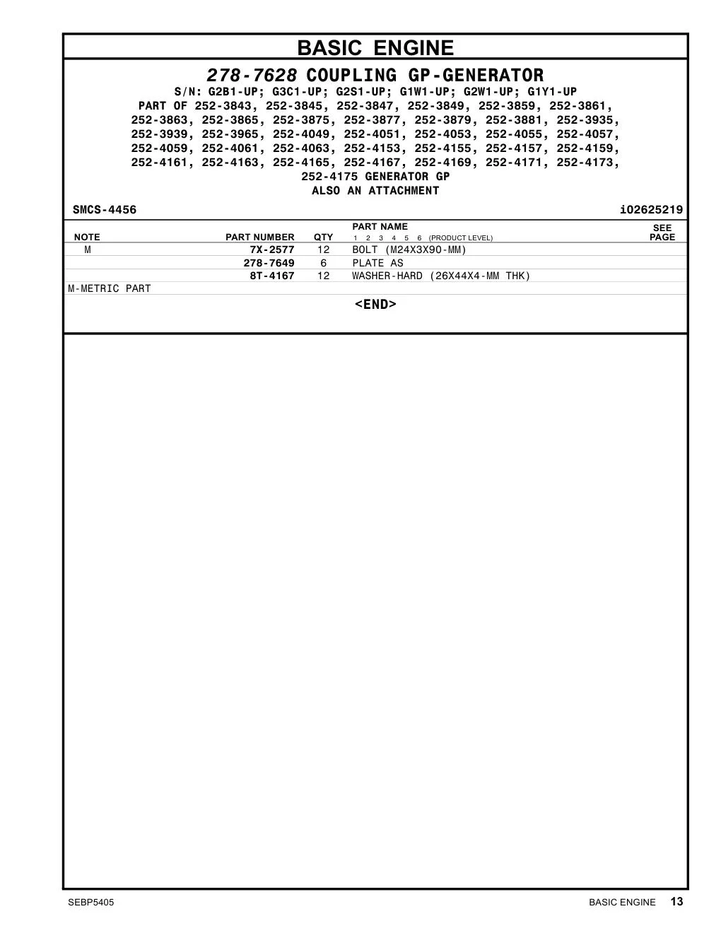 8T-4167 - WASHER-HARD (26X44X4-MM THK)