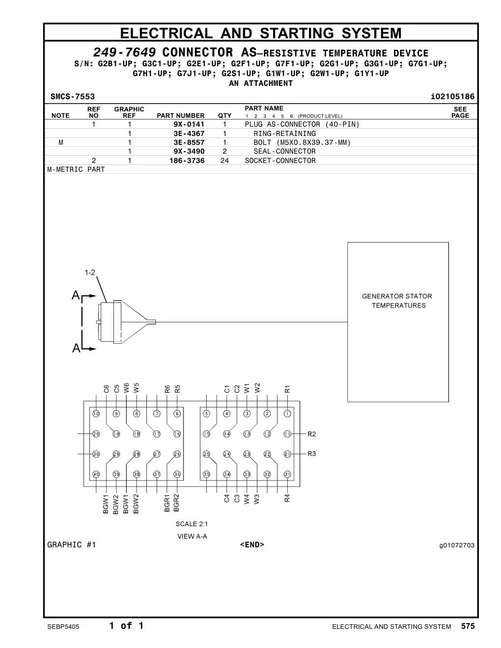 9X-3490 SEAL-CONNECTOR CAT parts manual diagram