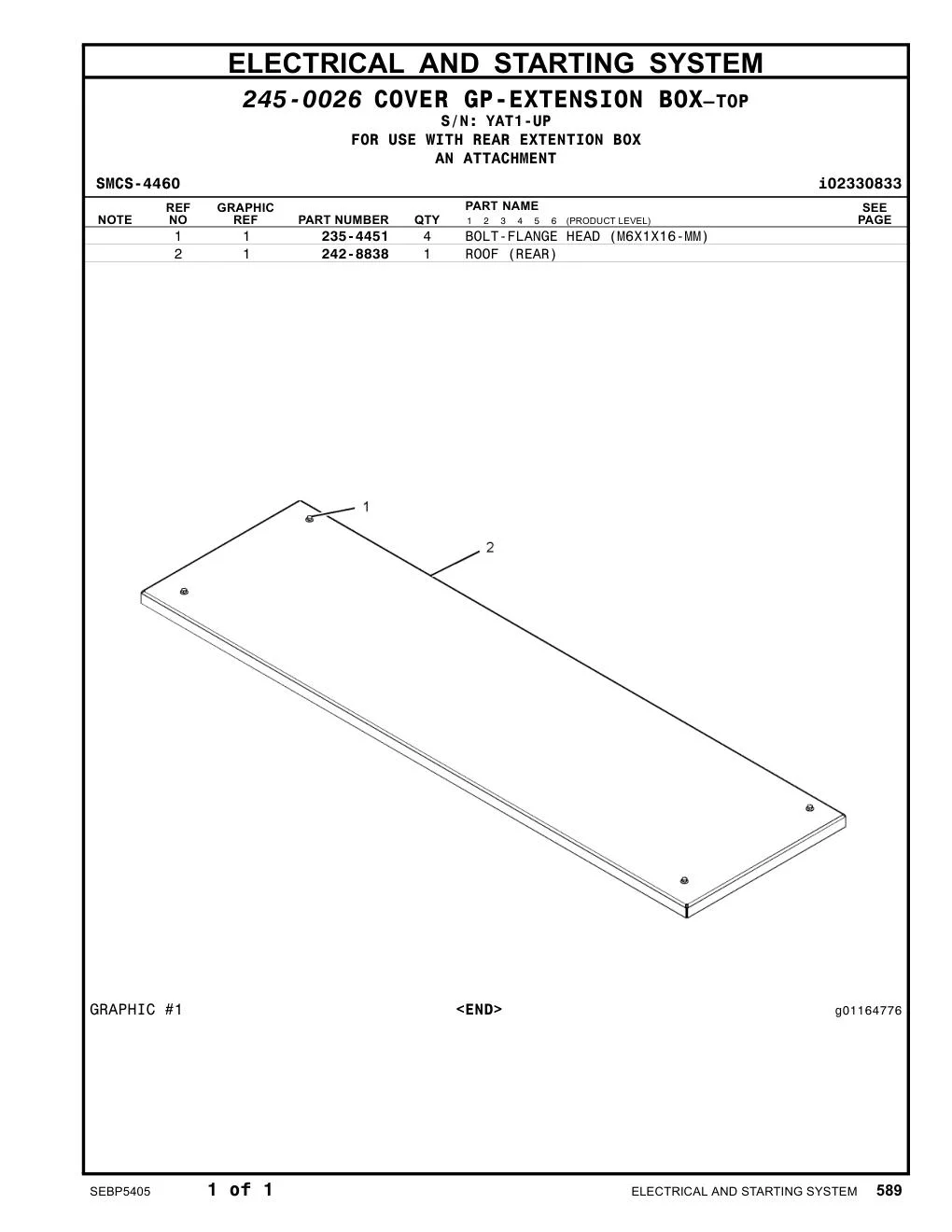 242-8838 - ROOF (REAR)