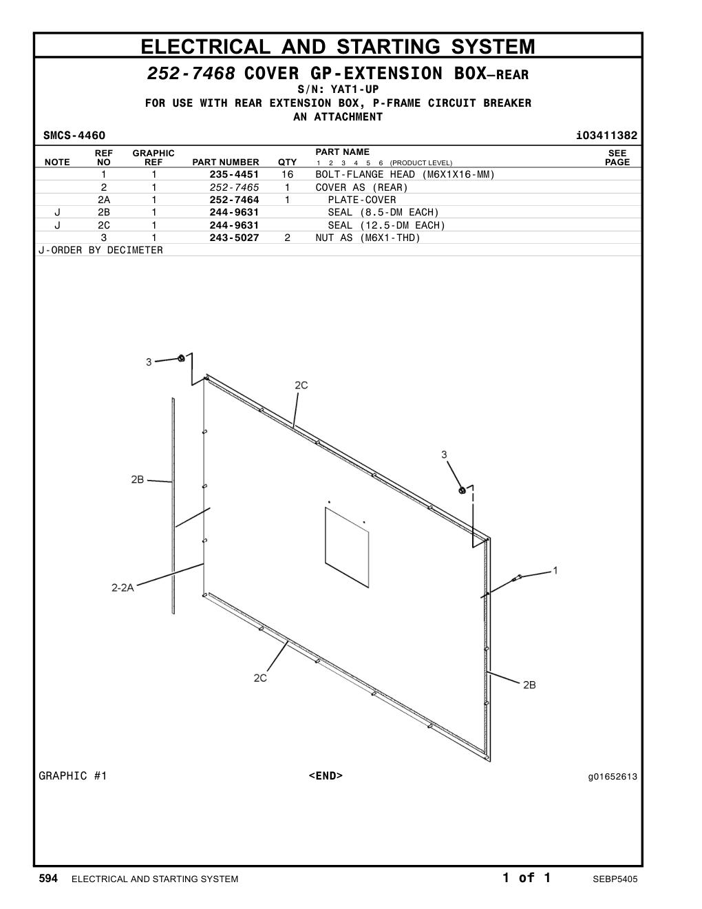 252-7465 - COVER AS (REAR)
