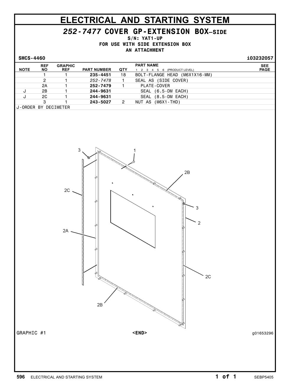 252-7478 - SEAL AS (SIDE COVER)