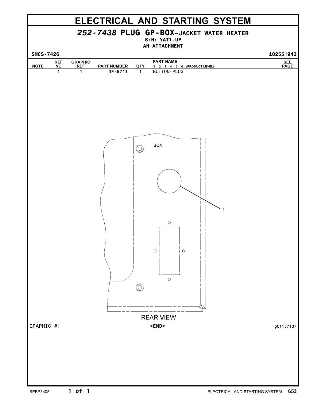 4F-8711 - PLUG-BUTTON
