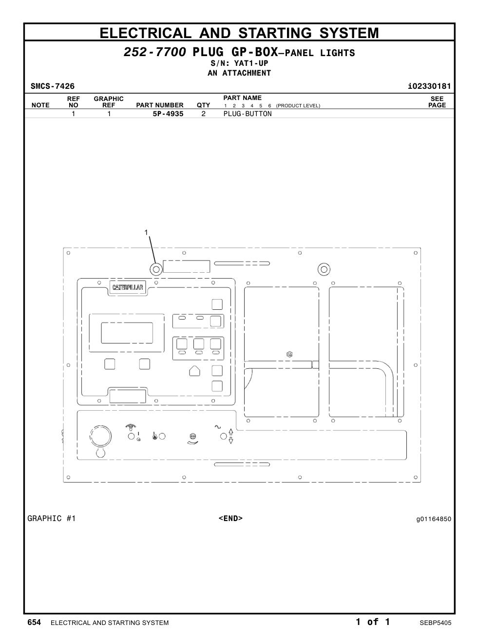 5P-4935 - PLUG-BUTTON