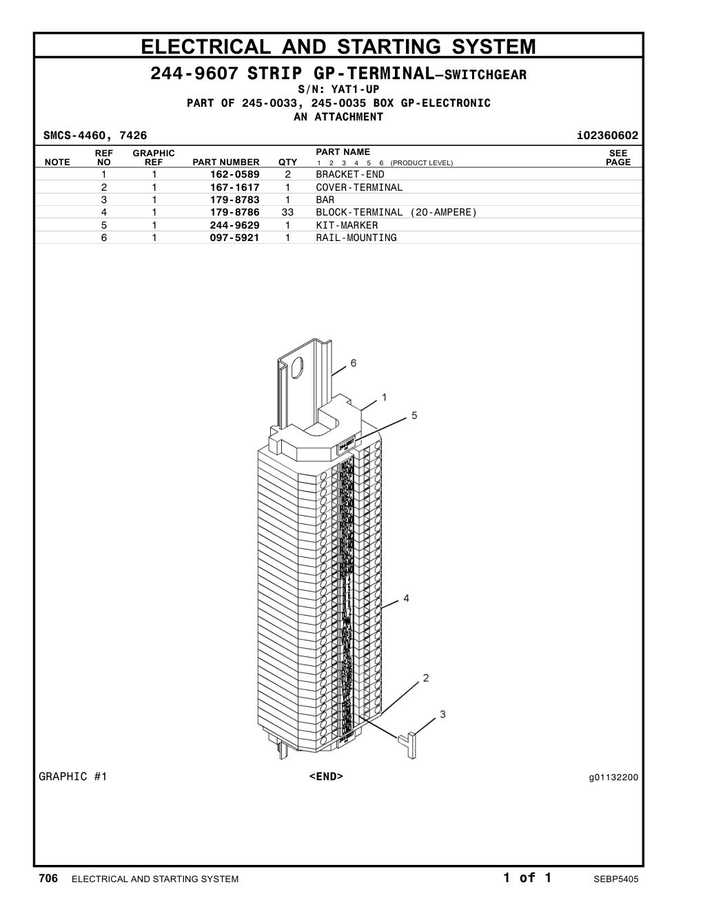 244-9629 KIT-MARKER · S/N YAT1-UP CAT parts manual diagram