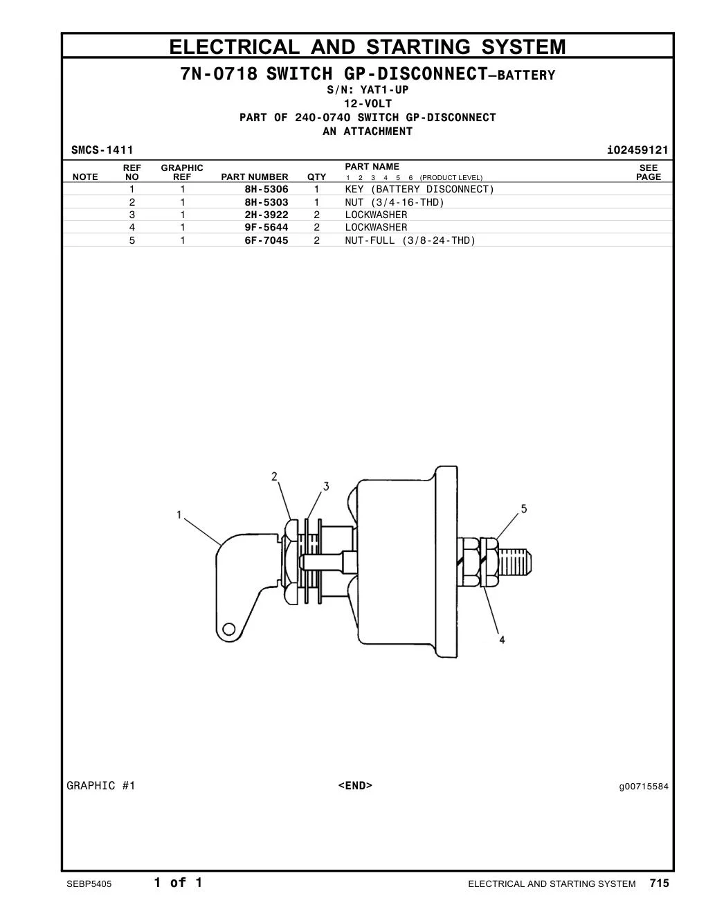 6F-7045 - NUT-FULL (3/8-24-THD)