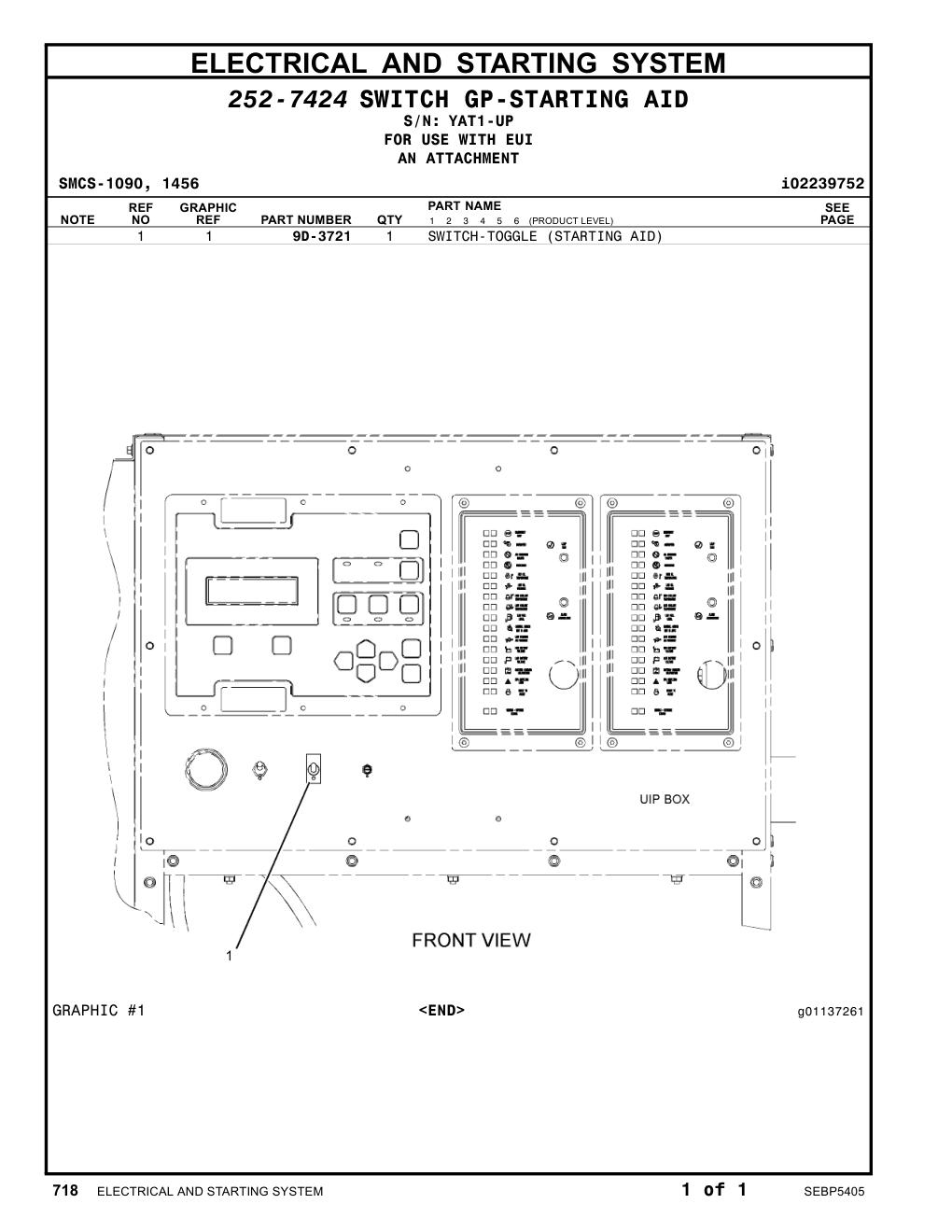9D-3721 - SWITCH-TOGGLE