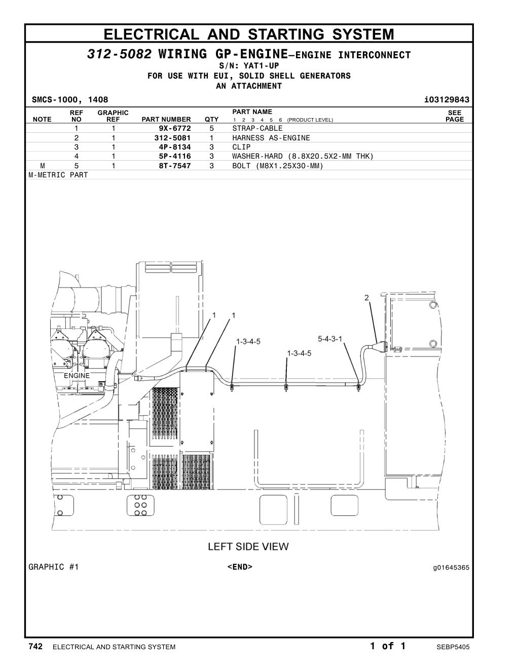 312-5081 - HARNESS AS-ENGINE