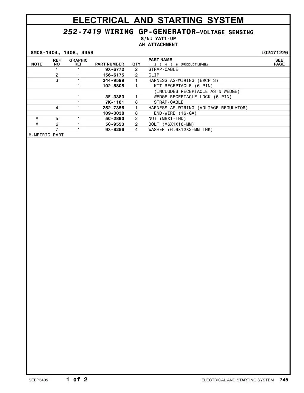 244-9599 - HARNESS AS-WIRING (EMCP 3)