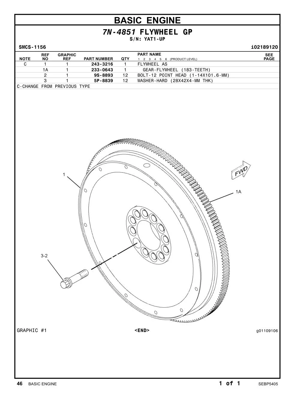 243-3216 - FLYWHEEL AS