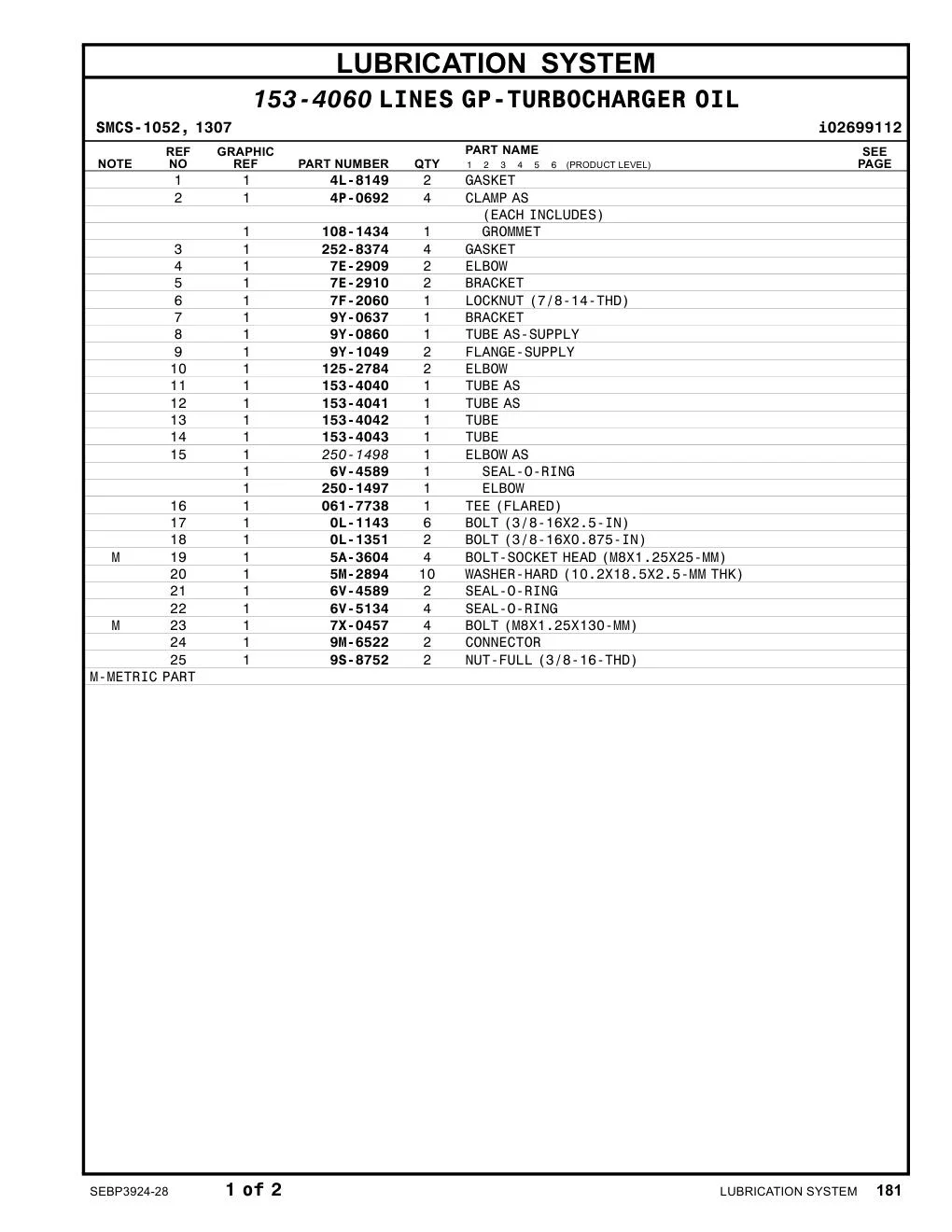 061-7738 TEE(FLARED) CAT parts manual diagram