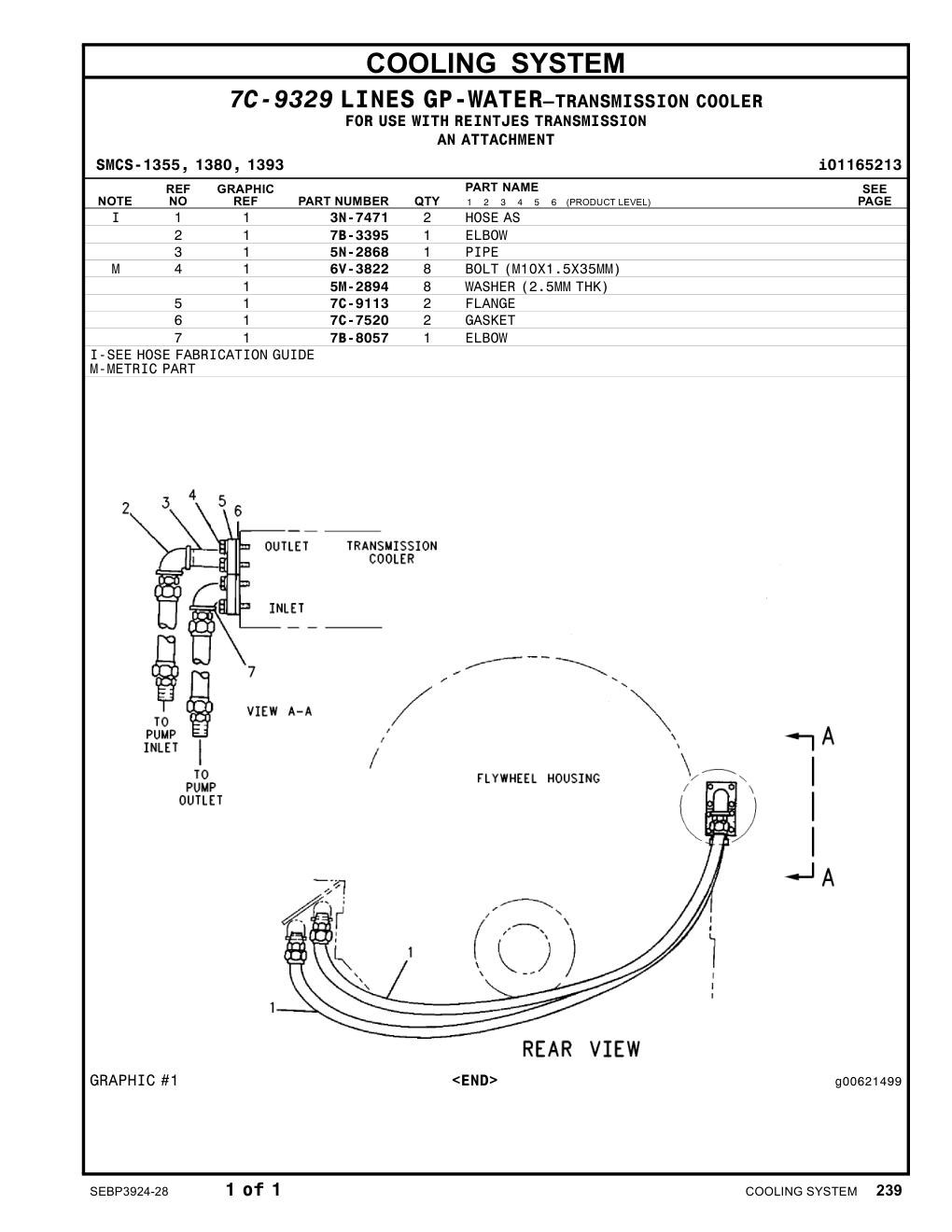 7C-9113 FLANGE CAT parts manual diagram