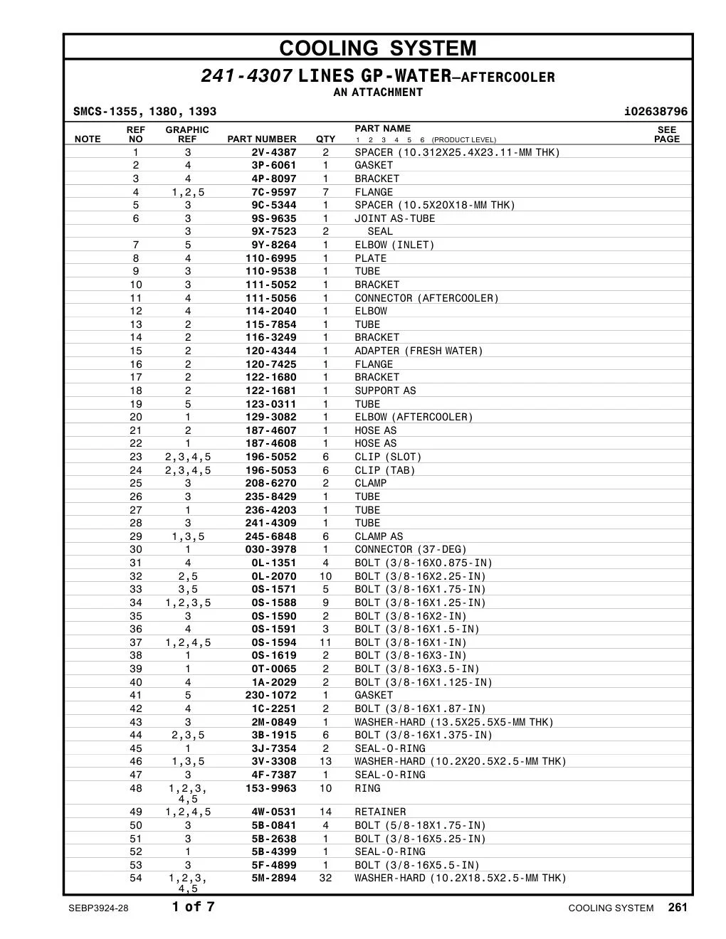 235-8429 TUBE CAT parts manual diagram