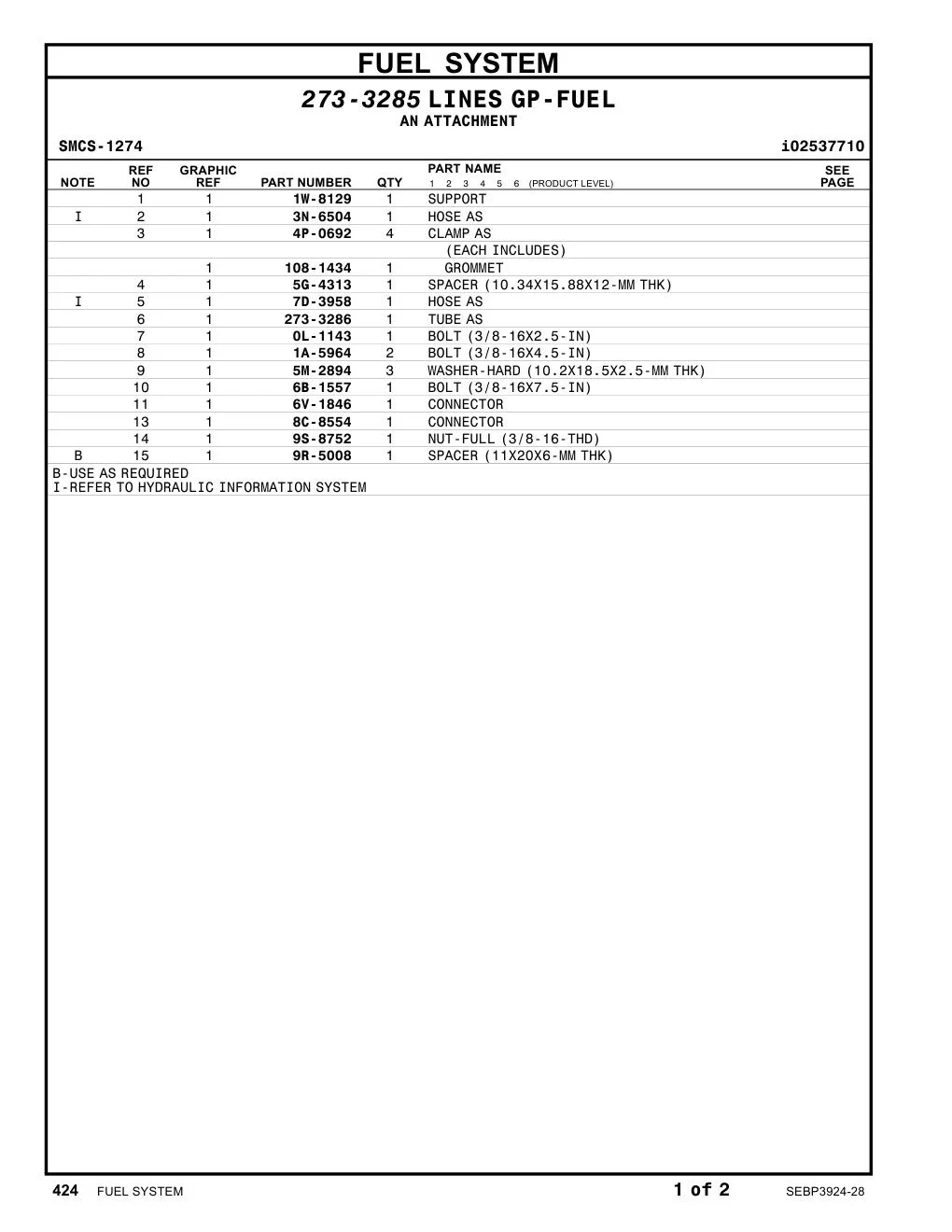 7D-3958 - HOSE AS