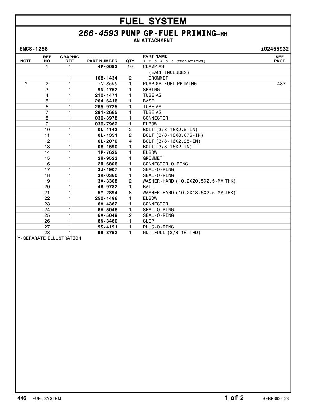264-6416 BASE CAT parts manual diagram