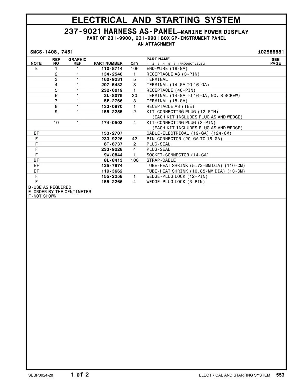 155-2266 - WEDGE-PLUG LOCK (3-PIN)