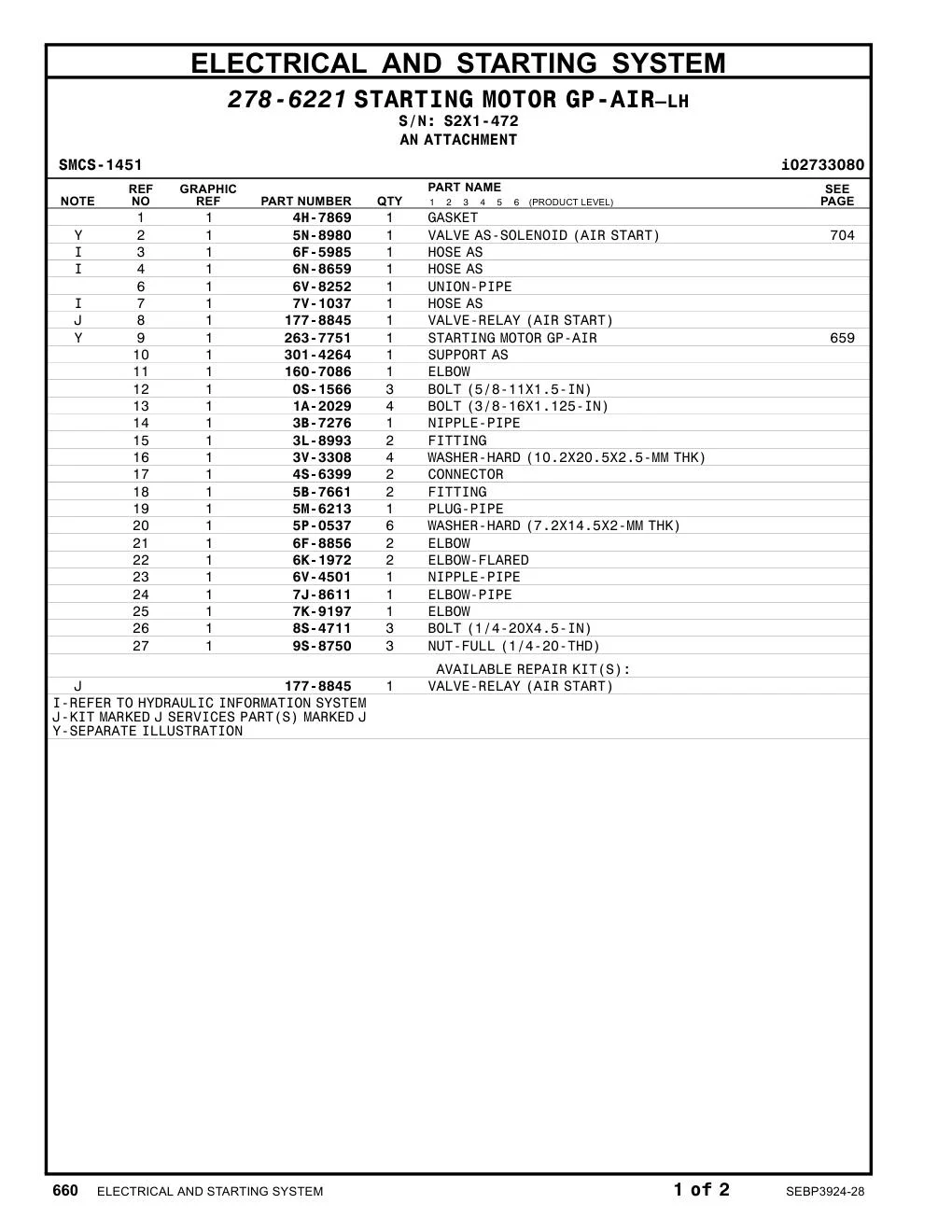 177-8845 - VALVE-RELAY (AIR START)
