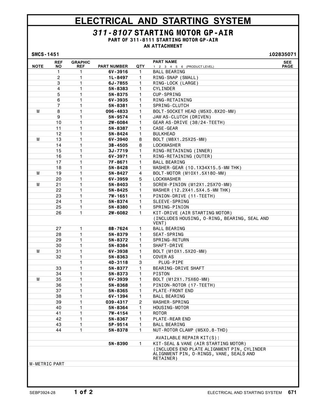 7W-1651 - PINION-DRIVE (11-TEETH)