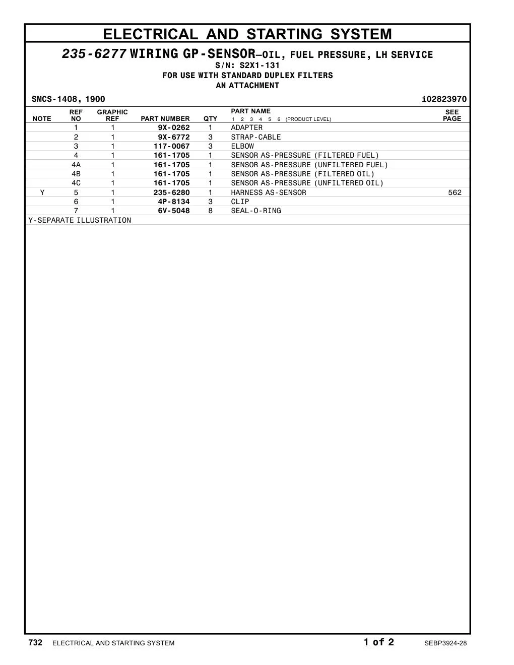 235-6280 - HARNESS AS-SENSOR
