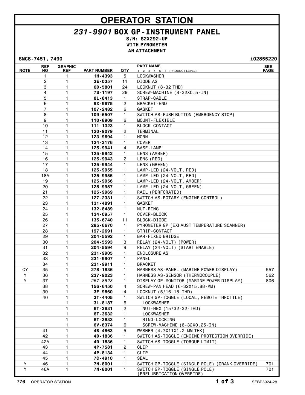 285-6670 - PYROMETER GP (EXHAUST TEMPERATURE SCANNER)