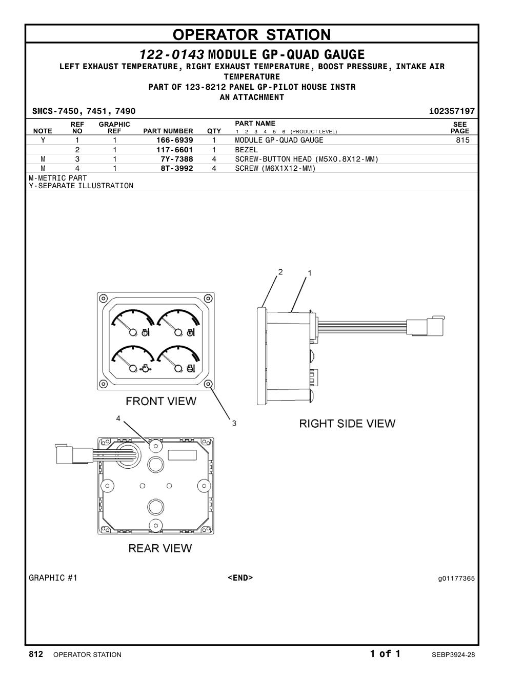166-6939 - MODULEGP-QUAD GAUGE