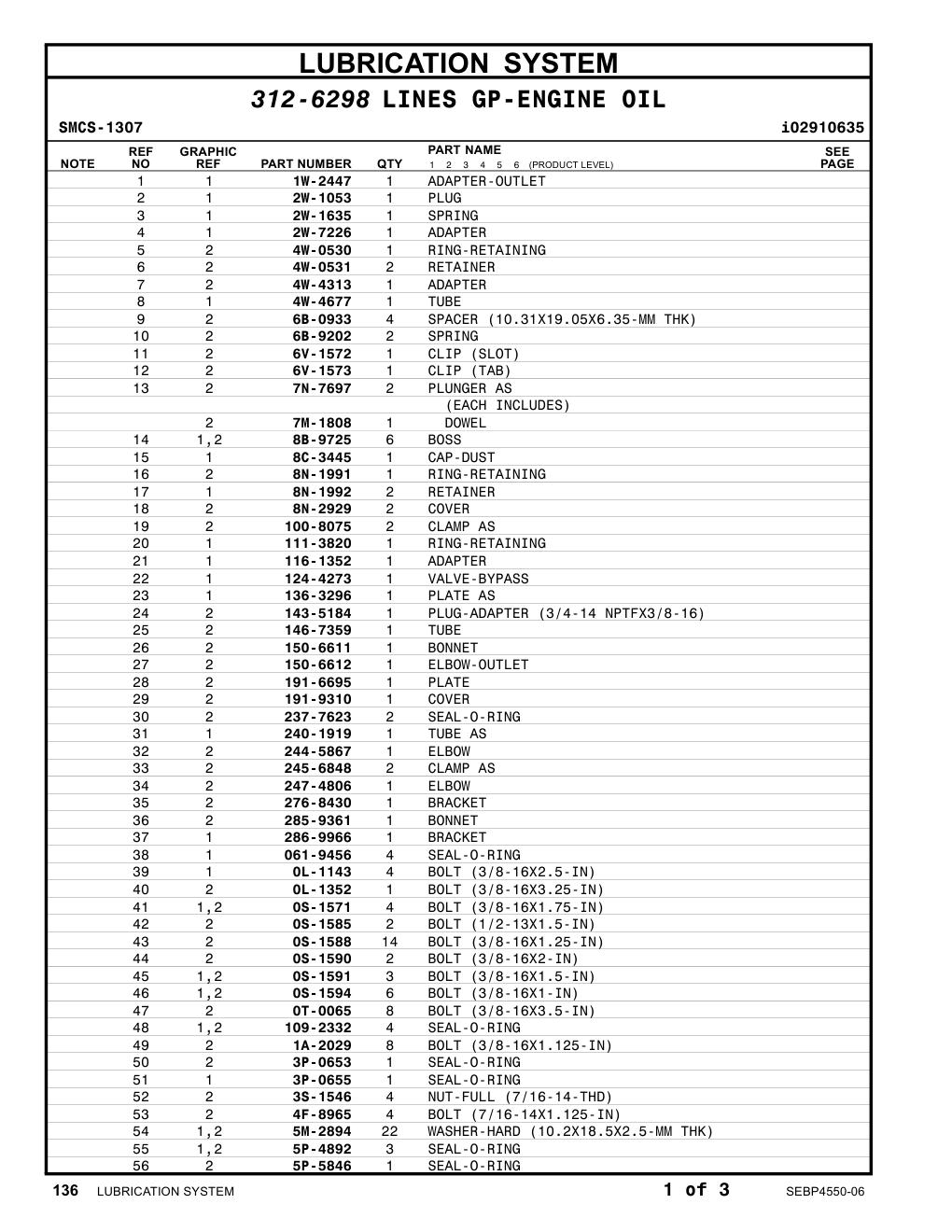 136-3296 PLATE AS CAT parts manual diagram
