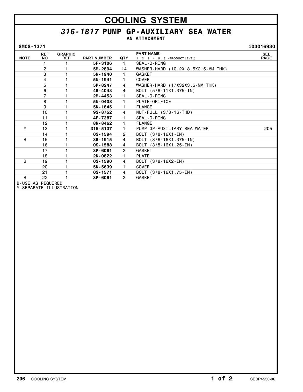5N-5639 COVER CAT parts manual diagram