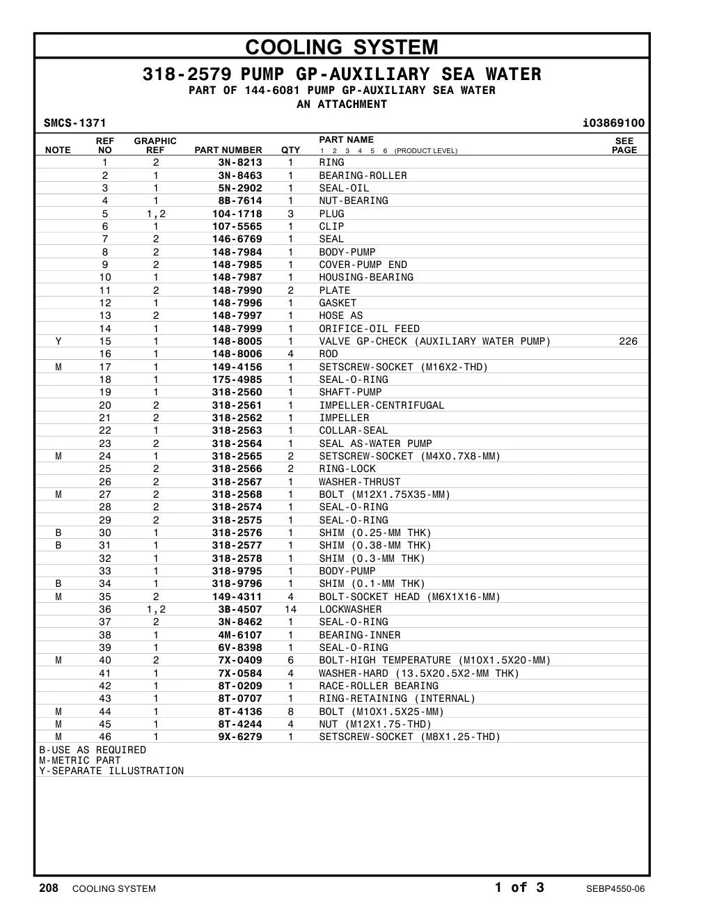 318-9796 SHIM (0.1-MM THK) CAT parts manual diagram